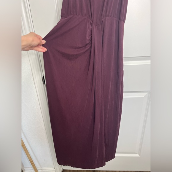 NWT Anthropologie DOLAN Sleeveless Draped Maxi Dress in Wine Size Large - Picture 10 of 16
